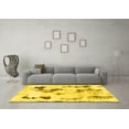 thumbnail image 3 of Ahgly Company Indoor Rectangle Abstract Yellow Modern Area Rugs, 7' x 9', 3 of 4