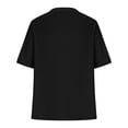 thumbnail image 5 of BODOAO Women's Classic 3/4 Sleeve Open Front Cropped Cardigan Sweater Lightweight Knit Short Shrugs Plus Size Cardigan Jacket Plus Size Cardigan Loose Short Sleeve Cropped Jacket 2025 Fall Black L, 5 of 7