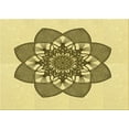 thumbnail image 1 of Ahgly Company Machine Washable Indoor Rectangle Transitional Harvest Gold Area Rugs, 7' x 9', 1 of 7