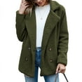 thumbnail image 6 of Jacket Women Women's Solid Color Winter Buttoned Jackets with Pockets Casual Style Winter Coats for Women Green XL, 6 of 6