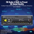 thumbnail image 4 of Estéreo de coche UNITOPSCI Pantalla LCD Bluetooth 5.0 de un solo DIN, 4 of 9