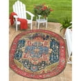 thumbnail image 2 of Outdoor Nirie Collection Area Rug Multi - 4'1" Round, 2 of 5