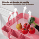 thumbnail image 4 of Carrito Organizador Multiusos 3 Niveles Con 360 Metal Ruedas Xtellar rosa, 4 of 4