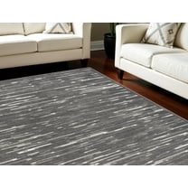 8' X 10' Gray Geometric Area Rug
