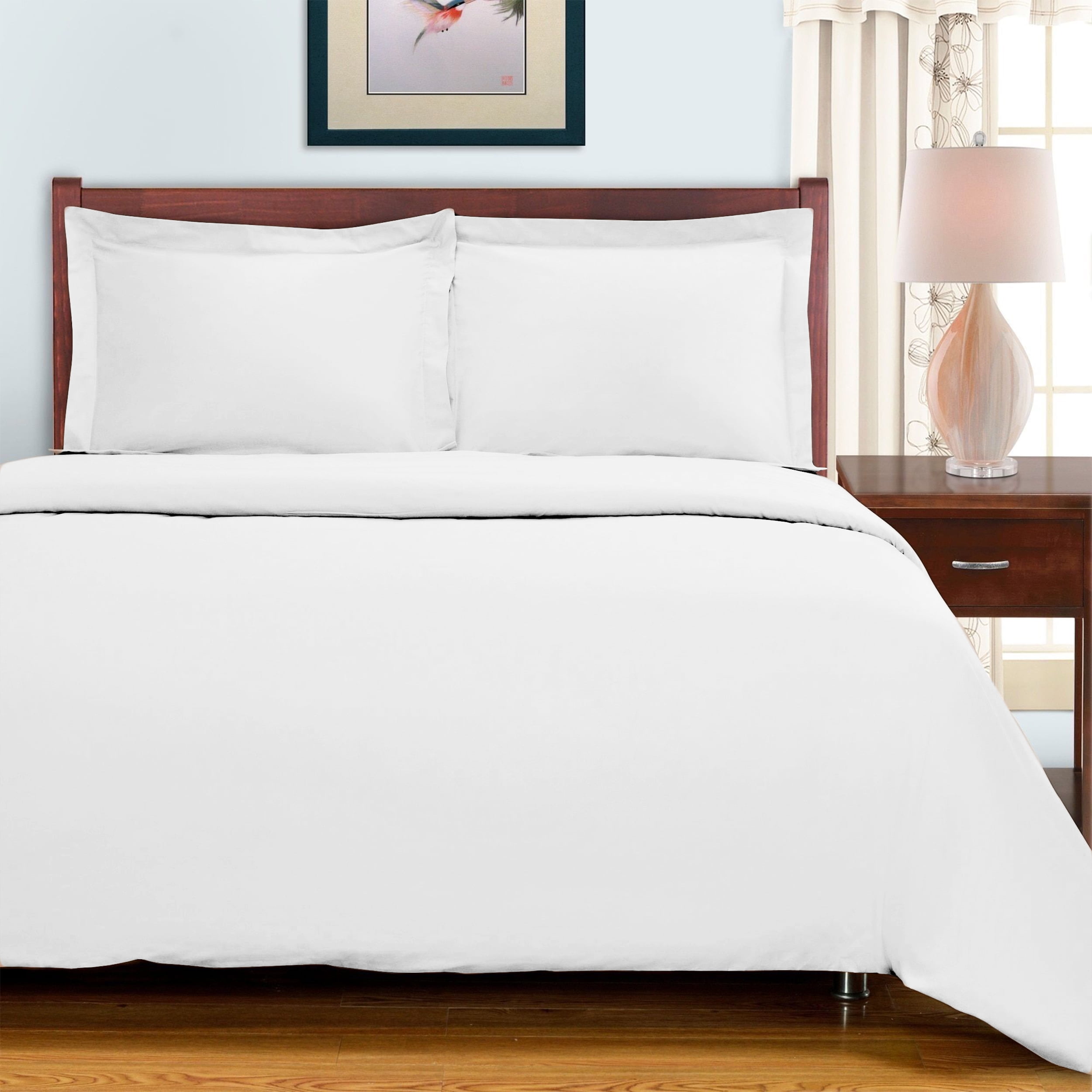 100% EGYPTIAN COTTON 300 THREAD COUNT DUVET QUILT COVER BEDDING WHITE or CREAM 
