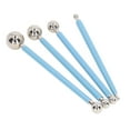 thumbnail image 4 of Ccdes Fondant Decorating Tools,Fondant Tools,4Pcs Fondant Ball Tool 2 Way Stainless Steel Ball Nonslip Handle Food Grade BPA Free Metal Ball Fondant Tool, 4 of 8
