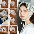 thumbnail image 3 of Womens White Lace Triangular Headband Adding Sweetness to Any Look Perfect for Daily Wear, 3 of 8