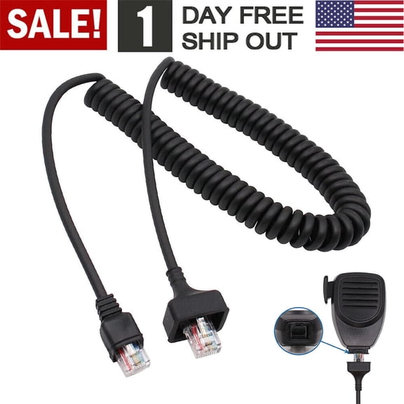 8PIN Mic Cable For Kenwood MC-59 KMC-30 KMC-27A KMC-27B KMC-32 KMC-35 KMC-36