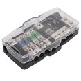 thumbnail image 2 of Bloque De Fusibles De Audio Para Automóvil, Caja De Fusibles De Audio De 4 Vías Antienvejecimiento Para Vehículos Todo Terreno Para Caravanas Para Remolques ZAQW ANL Fuse Holder, 2 of 8