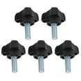 thumbnail image 2 of AMONIDA Bouton Réglable, Poignée de Verrouillage en Plastique, 5 Pcs Bouton Réglable en Plastique Triangle Arc Vis Mainpoignée de Verrouillage Torsadée M8 23mm, 2 of 8