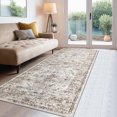 thumbnail image 2 of Haperlare Vintage Runner Rugs for Hallway Oriental Distressed Washable Non Slip Laundry Rug Runner Rugs for Entryway,Brown,2'x6', 2 of 7