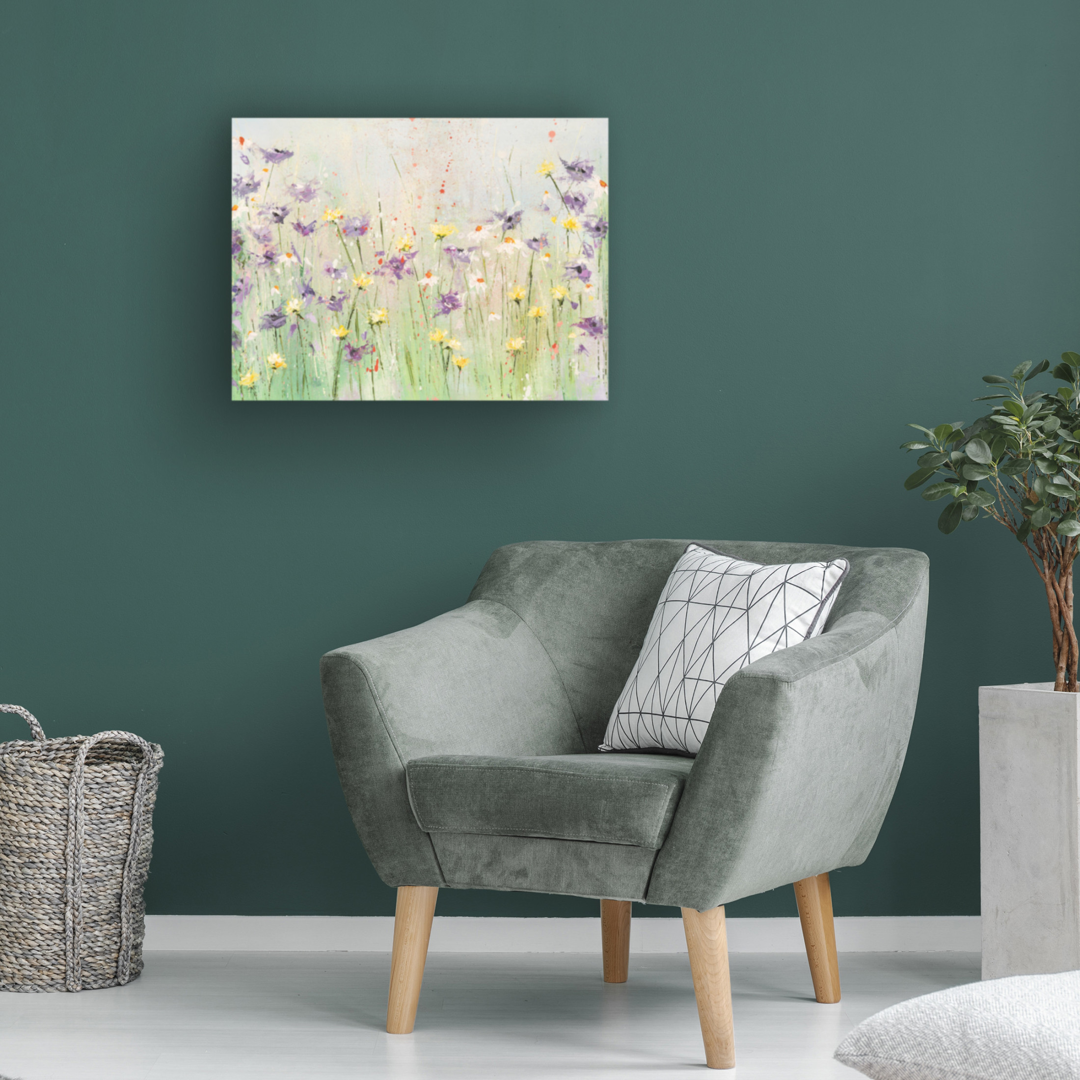 Canvas Wall Art - Emma Coghlan 'Clematis' Wall Art for Living Room, Bedroom, or Office Décor by Trademark Fine Art - 24 x 18 Inches