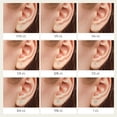 thumbnail image 7 of Gilded 1/3 CTW Lab-Grown Diamond Stud Earrings for Women & Men, Round Cut 925 Sterling Silver, Hypoallergenic Jewelry - SI1 Clarity F Color, 7 of 7