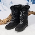 thumbnail image 2 of BURUDANI Women's Quilted Lace-Up Winter Snow Boots, 2 of 5
