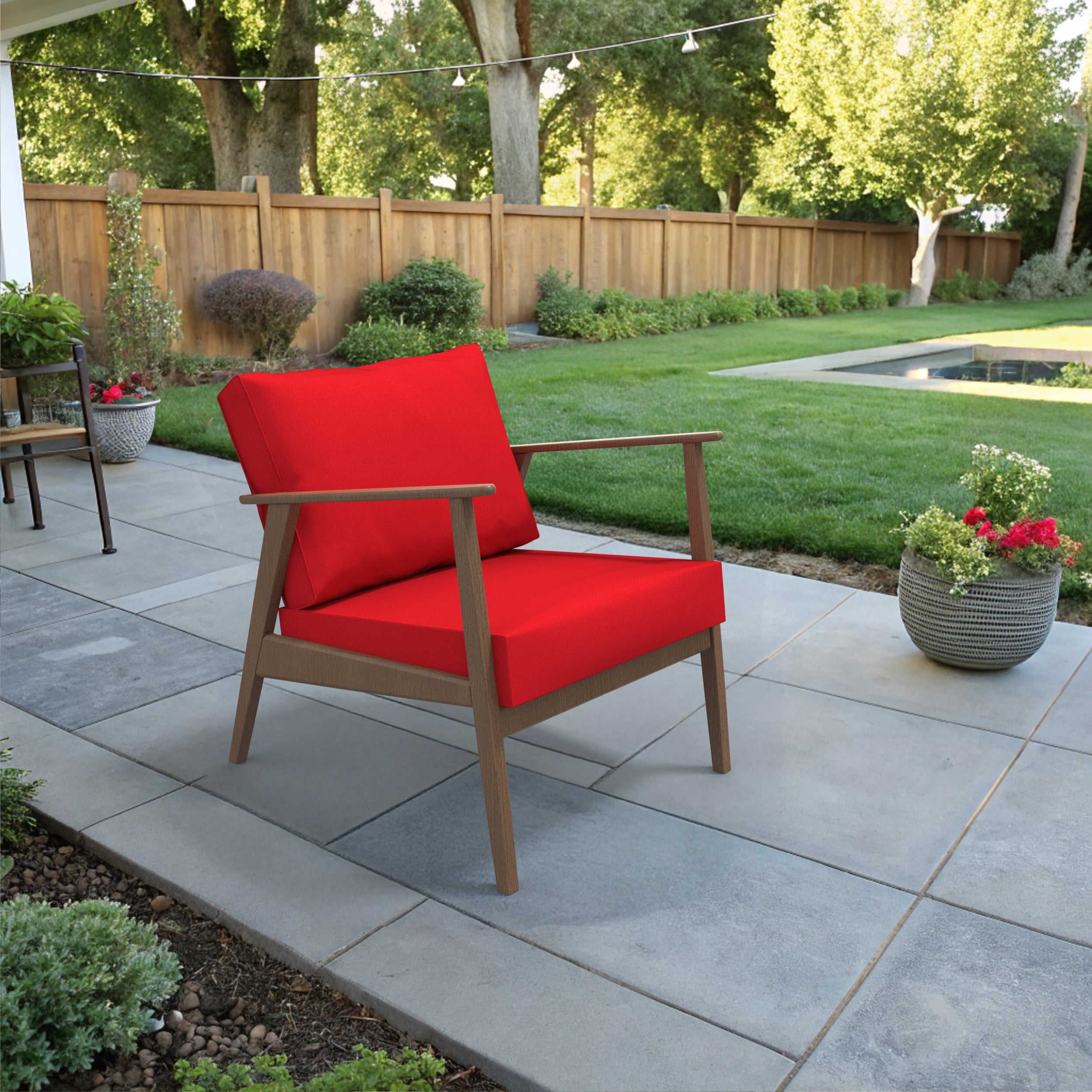 Covers&All Outdoor Sunbrella Deep Seat Cushion Set, Water, UV & Fade Resistant Patio Chair Cushions, High-Density 5" Thick Seat & Back Cushions for Outdoor Furniture