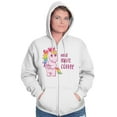 thumbnail image 5 of Need More Coffee Groggy Unicorn Zip Hoodie Sweatshirt Women Brisco Brands X, 5 of 6