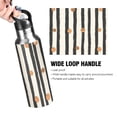 thumbnail image 4 of Yayeee 33oz Insulated Water Bottle Double Wall Stainless Steel with Flip Straw Lid, Black Abstract Stripes, 4 of 7