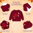 thumbnail image 6 of Aideaone Toddler Baby Girl Knit Sweater Big Sister Little Sister Matching Outfits Long Sleeve Pullover Sweatshirt for Infant 12M-4T, 6 of 7
