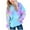 Blue, variant on Girls Fall Outfits Size 10-12 Girls Sweatshirt Cute Long Sleeve Oversized Hoodie Y2K Tie Dye Hooded Sweatshirts Puppy Fall Pullover Tops With Pocket
