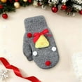 thumbnail image 2 of QIUOMBBP Women's Christmas Gifts Thickened Knit Warm Gloves Cute Xmas Outfits Gray, 2 of 4