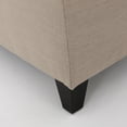 thumbnail image 5 of Lalene Fabric Storage Ottoman, Beige/Brown, 5 of 6