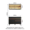 thumbnail image 3 of Cocina Integral Completa Modular Madesa Reims 120cm Negro 02, 3 of 10