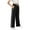 Black, variant on CAICJ98 Girls Cotton Sweatpants Side Striped Wide Leg Pants with Pockets Sports Trousers Girls Sweat Pants (Grey,9-10 Years)