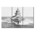 thumbnail image 4 of TISHIRON 3PCS Framed Canvas Wall Art Set,42"x28" Black and White Battleship Canvas Art Decor, 4 of 7