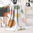 thumbnail image 2 of Fall Pumpkins Pattern Blanket,Comfortable Soft Lamb Wool Throw Blanket,All Season,Warm Lightweight Blankets for Sofa Bed Couch Living Room Chair,60"x80", 2 of 4