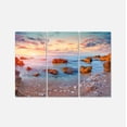 thumbnail image 2 of Mediterranean Sea Sunrise - Seashore Photography Canvas Print, 2 of 3