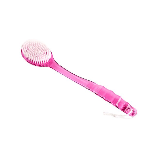 Agiferg Long Handled Plastic Body Bath Shower Back Brush Scrubber Skin Cleaning Massager
