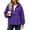 Purple,#015, variant on Womens Softshell Waterproof Jackets With Hooded Long Sleeve Pullover,XL
