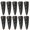 Deep coffee, variant on 10Pcs Resin Button Double Hole Sewing Button Fasteners For Garment Repair Bag Making Clothing Sewing Accessories
