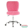 thumbnail image 2 of Urban Shop Faux Fur Armless Swivel Task Office Chair, Multiple Colors, 2 of 8
