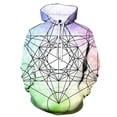 thumbnail image 4 of Sudadera con capucha con patrón geométrico tridimensional para hombre y mujer, sudadera con capucha con estampado 3D de moda, sudadera de manga larga estilo Harajuku y hip hop, 4 of 5