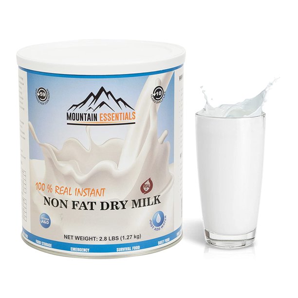 Mountain Essentials Nonfat Dry Milk Powder 100 Real Instant