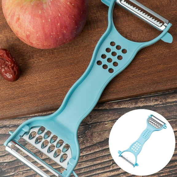1X Grater,Multi-Purpose Stainless Steel Potato Shreds Peeling Knife Grater,Carrot Cucumber Sharpener Peeler Slices Kitchen Tool Vegetable Fruit Slicer