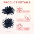thumbnail image 3 of Uxcell Chiffon Flower, Fabric Flowers Bows Sewing Fabric Appliques Headband Embellishments for Crafts Dark Blue 4 Inch, 3 of 7