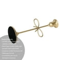 thumbnail image 2 of Home Decor Collection Sterling & Noble Home Gold Metal 9.06" Taper Tabletop Indoor Candle Holder, with Bow Accent, 2 of 16