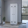 thumbnail image 2 of Miekor Furniture Armoire Dumas, Bedroom, White W4US0157, 2 of 7