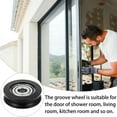thumbnail image 4 of Door Wheel Pulley Guide Barn Roller Sliding Bearing Wheels Closet Window Nylon Floor Bearings Bottom, 4 of 10