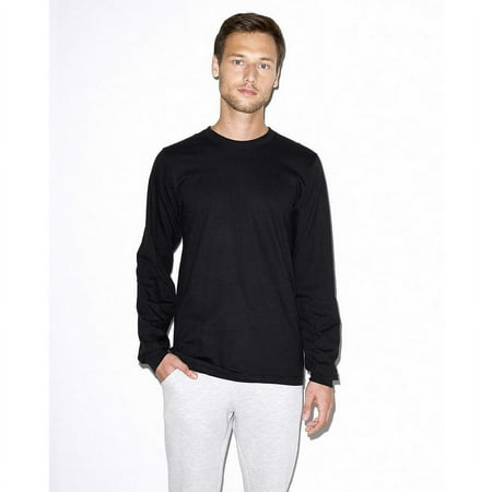 American Apparel – Fine Jersey Long Sleeve Tee – 2007 – Black – Size: 3XL
