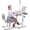 Gray, variant on Desk for Kids Desk and Chair Set Kids Art Desk Drafting Table Desk Set with Adjustable Height, 40-Degree Tiltable Children Desktop, LED Light,Bookstand,Blue