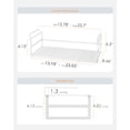 thumbnail image 2 of Cesta de almacenamiento para debajo del estante Selosiz, expandible, blanca, paquete de 2, 2 of 7