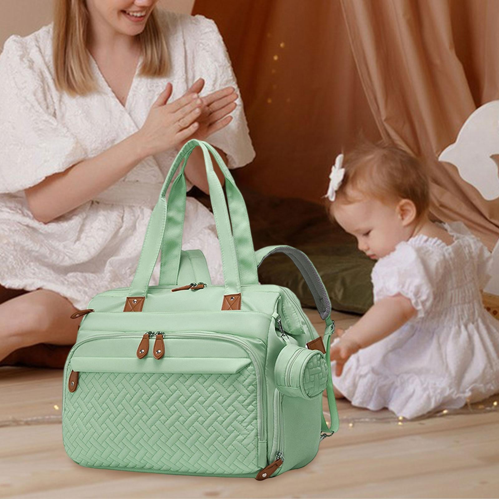 Diaper Bag Backpack Stroller Straps Pacifier Holder Waterproof Oxford Cloth for Moms Dads Family Outdoor Activities