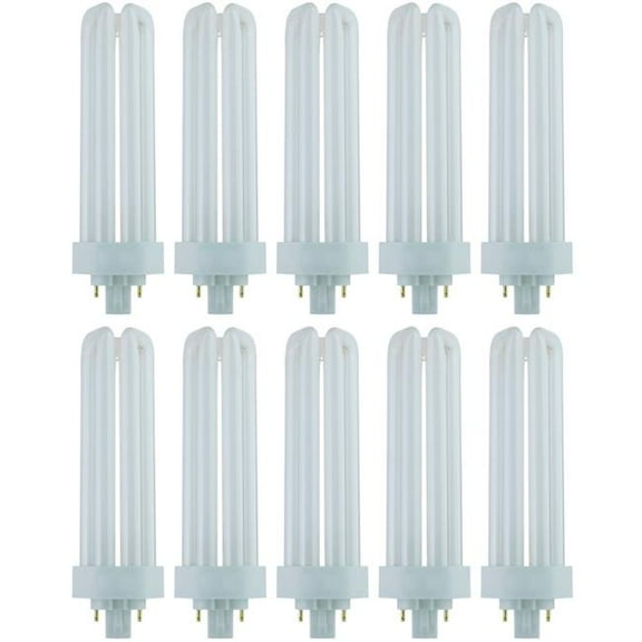 Sunshine Lighting B3166748 Sunlite PLT Fluorescent Bulb - GX24Q4 Base - 42W - 3200 Lumens - 4100K - Cool White - Pack of 10