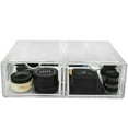 thumbnail image 3 of Sorbus Acrylic 2 Drawer Countertop Vanity Organizer for Cosmetics, Makeup, and Jewelry - 13.5” L x 4.25” H x 8.75”, 3 of 4