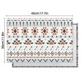 thumbnail image 6 of Ethnic Rustic Style Flax Placemats Set of 4, 12x18 Inch Bohemian Vintage Artistic Table Mats, Washable Tribal Classic Decor for Earthy Kitchen or Dining Room, 6 of 6
