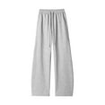 thumbnail image 4 of Handshe Men's Sweatpants, Solid Color Cotton Casual for Lounge and Daily Wear, 4 of 8