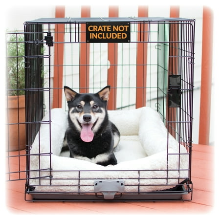 UPC: 0655199079292 | Deluxe Bolster Crate Pad Medium Natural 21  X 31